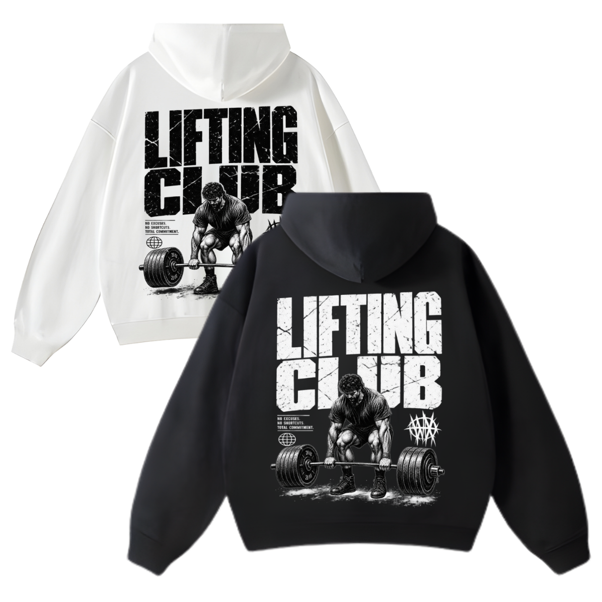 HOODIE OVERSIZE LIFTING CLUB ORG
